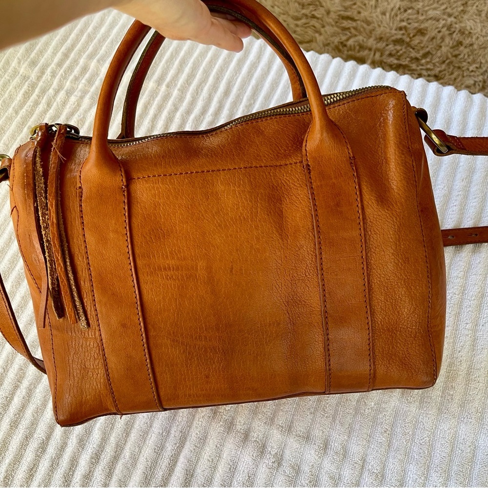 Madewell Tan Leather Satchel Bag - Picture 7 of 10